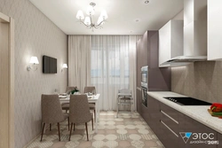 Gray kitchen design 12 sq m