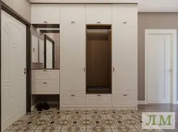 Light hallway cabinet design