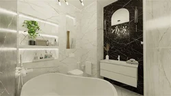 Гүлдермен ванна бөлмесінің интерьер дизайны