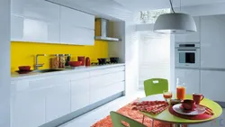 Bright colors in the kitchen interior