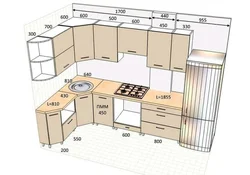 Kitchen interior 3 by 2 5