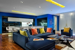 Bright Living Room Design In An Apartment