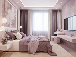 Спальня Серо Бежевого Цвета Фото