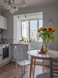 Дизайн квартир кухня с балконной