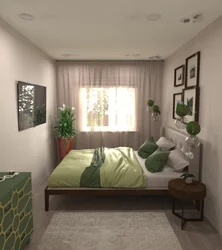 Bedroom interior 4 by 4 m