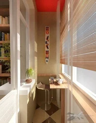 Design of a narrow balcony in an apartment