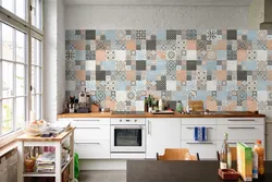 Patchwork Style Tiles In The Kitchen Interior