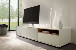 Modern TV stand in the living room photo design