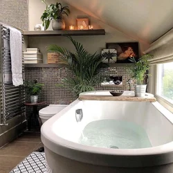 Photo of a bathtub in the house