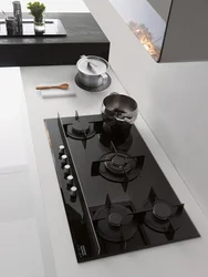 Photo Of A Built-In Kitchen With A Gas Hob