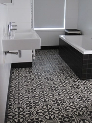 Bathroom floor tiles photo