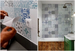Painting Bathroom Tiles With Your Own Hands Photo