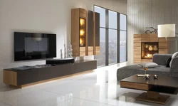 Glass furniture for living room photo