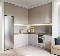 Corner Kitchen Design Photo In Modern Style