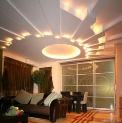 Ceilings With Lighting In The Apartment Photo