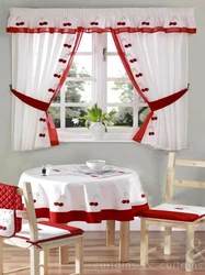 Sew curtains for the kitchen in a modern style photo