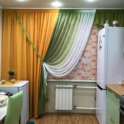How to choose curtains for the kitchen interior photo