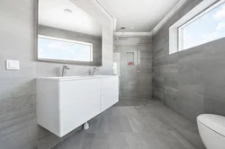 Bathroom Gray Floor Photo