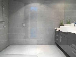 Ванная комната серый пол фото