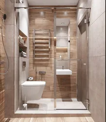Design project of a combined bathroom with shower