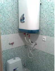 Bath design with water heater photo