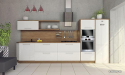 Kitchen 2M Straight Design Photo