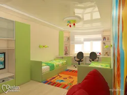 Mixed-sex children's bedroom photo