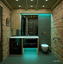 Small bathroom loft design