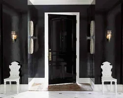Black hallway design