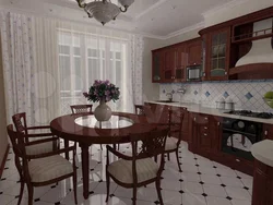 Interior Of A Small Kitchen One-Room Apartment