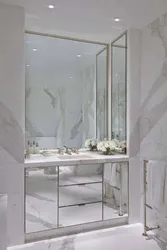 Bath design with mirror photo