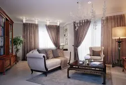 How to choose the right curtains for the interior of a living room in an apartment photo