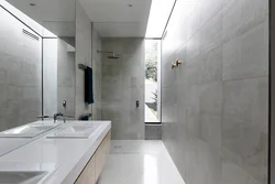 Bath concrete and marble in the interior