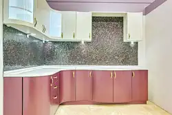 Champagne kitchen in the interior