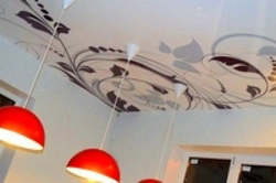 Drawings on suspended ceilings photos for the kitchen