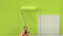 Can you paint bathroom tiles photo