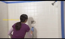 Can you paint bathroom tiles photo