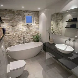Modern bathroom wall design