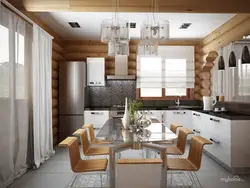 House design inside living room and kitchen