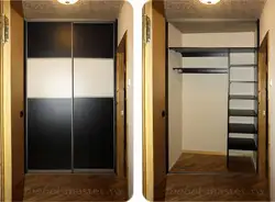 Photo of a modern small hallway wardrobe