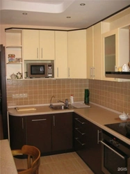 Kitchen 9 square meters photos from real apartments