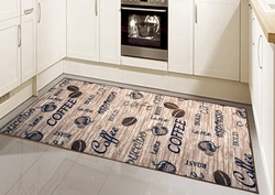 Carpet in a modern kitchen interior
