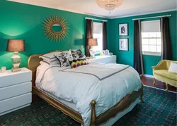 Celadon Color In The Bedroom Interior