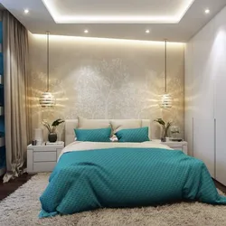 Celadon Color In The Bedroom Interior