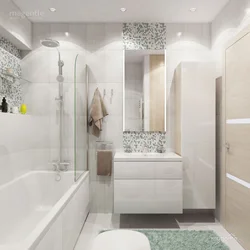 Светлая ванная комната дизайн маленькая