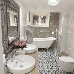 Светлая ванная комната дизайн маленькая