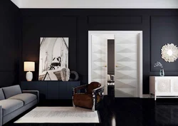 Apartment with black doors photo