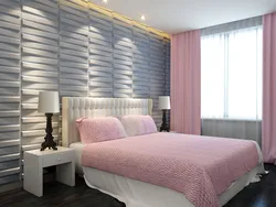 Bedroom design with wall panels