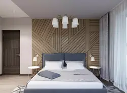 Bedroom design with wall panels