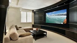 Living room interior wall with tv
